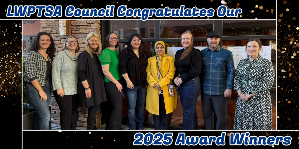 Left to right: Luna Egido Martin (Honorary Life Membership), Trish Lorr (Certificate of Special Service), Carol Nicholson (Outstanding Educator Award), Kristen Dorwin (Outstanding Service Award), Carol Lugtu (Golden Acorn), Zahra Eslami (Outstanding Advocate), Redmond West Little League Challenger Baseball's Julie and Robert Kaskel (Community Outreach Award) and Kelley Osmanbhoy (Community Service Award). Photo courtesy of Heather Wong.
Not pictured: Brooke Gialopsos (Honorary Life Membership), Heidi Nguyen (Golden Acorn) and Eric Peterson (Outstanding Educator).